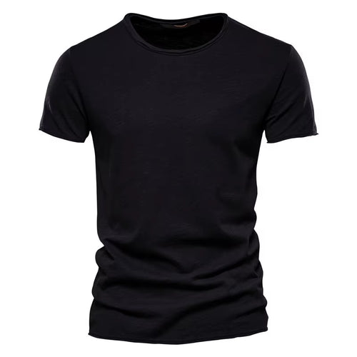 100% Cotton Men T-Shirt Casual Soft Fitness Summer Thin T-Shirts Men'S Home Clothes O-Neck Short Sleeve Soild T Shirt for Men